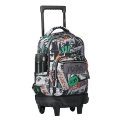 TOTTO Material Escolar*- Mochila escolar pequeña ruedas manga Resma