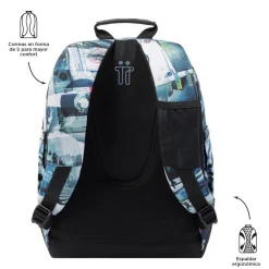 TOTTO Material Escolar*- Mochila escolar postales y casetes Crayoles