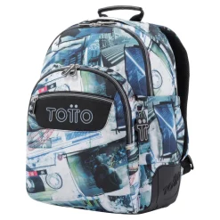 TOTTO Material Escolar*- Mochila escolar postales y casetes Rayol