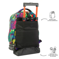 TOTTO Material Escolar*- Mochila escolar ruedas desmontable graffiti Tiza