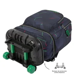 TOTTO Material Escolar*- Mochila escolar ruedas desmontable fractal Tiza