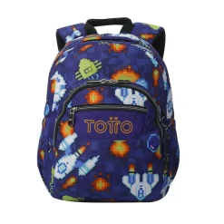 TOTTO Material Escolar*- Mochila Gommas Space Blue