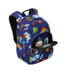 TOTTO Material Escolar*- Mochila Gommas Space Blue