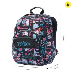 TOTTO Material Escolar*- Mochila Pequeña Tempera Misato