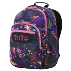TOTTO Material Escolar*- Mochila Rayol Flower Galaxy