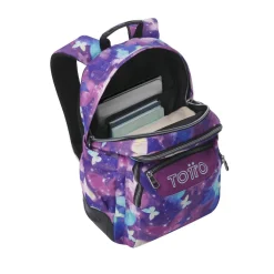TOTTO Material Escolar*- Mochila Rayol Glitter Star Butterfly