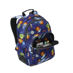 TOTTO Material Escolar*- Mochila Rayol Space Blue