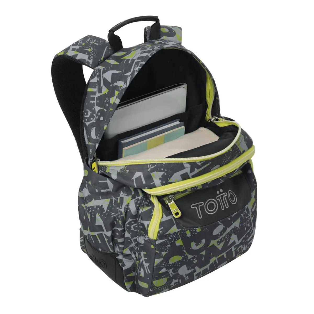 TOTTO Material Escolar*- Mochila Rayol Texgrunge