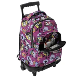 TOTTO Material Escolar*- Mochila Renglones con ruedas Kitsune