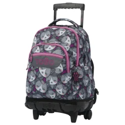 TOTTO Material Escolar*- Mochila Renglones con ruedas Kitten Rose