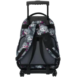 TOTTO Material Escolar*- Mochila Renglones con ruedas Kitten Rose