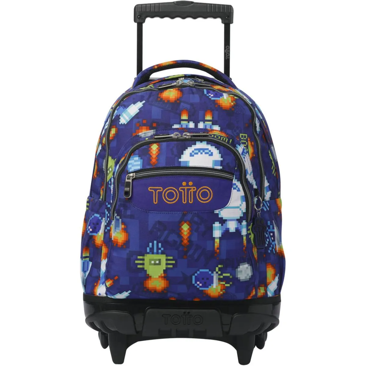 TOTTO Material Escolar*- Mochila Renglones con ruedas Space Blue