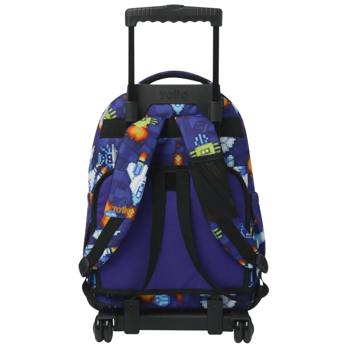 TOTTO Material Escolar*- Mochila Renglones con ruedas Space Blue