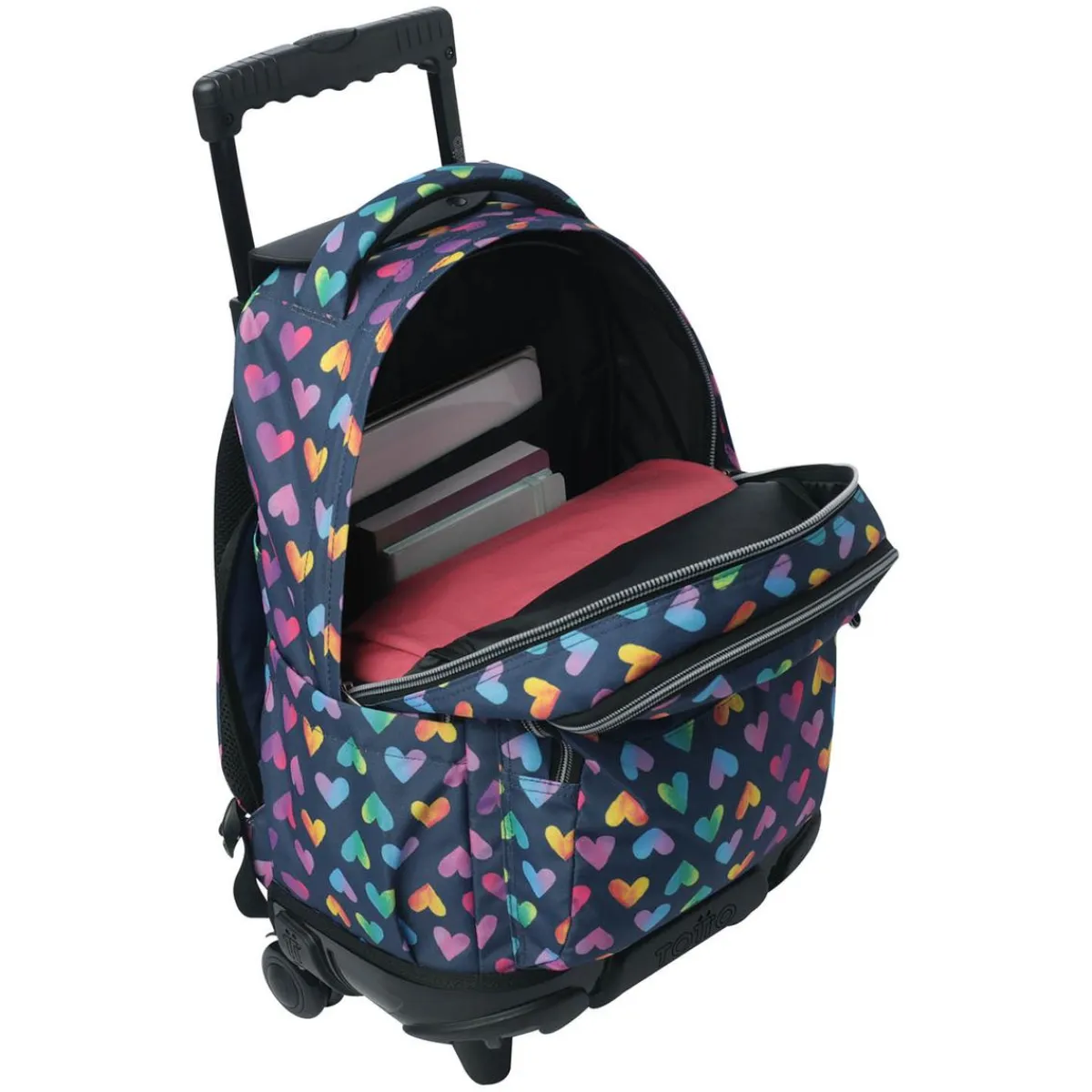 TOTTO Material Escolar*- Mochila Renglones con ruedas Latty