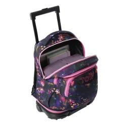 TOTTO Material Escolar*- Mochila Tiza con ruedas Flower Galaxy