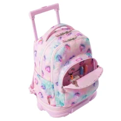 TOTTO Material Escolar*- Mochila Tiza con ruedas Glitter Shiny Heart