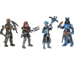 FORTNITE Figuras De Acción*Toy Partner - - Pack 4 figuras articuladas Micro Squad con herramientas 2.5 pulgadas ㅤ