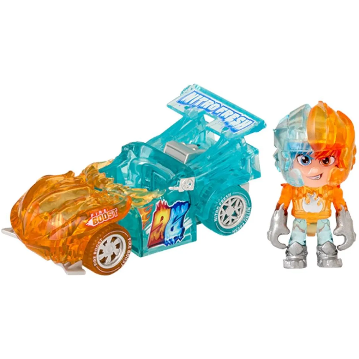 T-RACERS Vehículos Y Circuitos*- Pack coche y figura Fire & Ice (varios modelos)