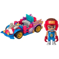 T-RACERS Vehículos Y Circuitos*- Pack coche y figura Fire & Ice (varios modelos)