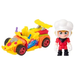 T-RACERS Vehículos Y Circuitos*- Pack coche y figura Fire & Ice (varios modelos)