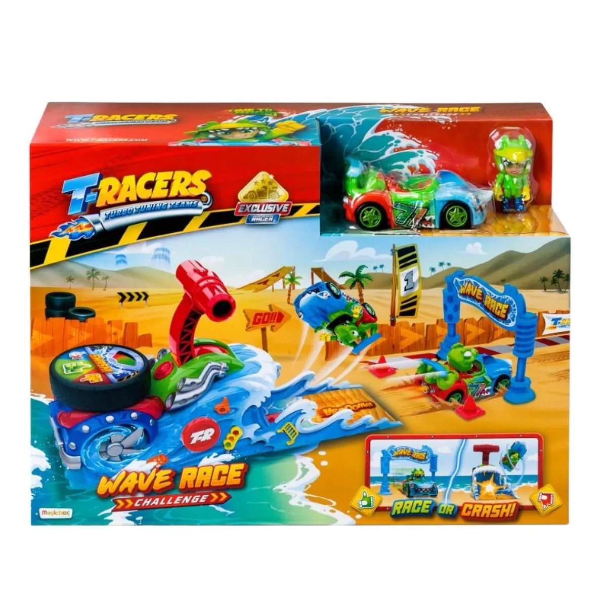 MARTOMAGIC SL-MAGIC BOX INT Vehículos Y Circuitos*T-Racers - Playset Wave