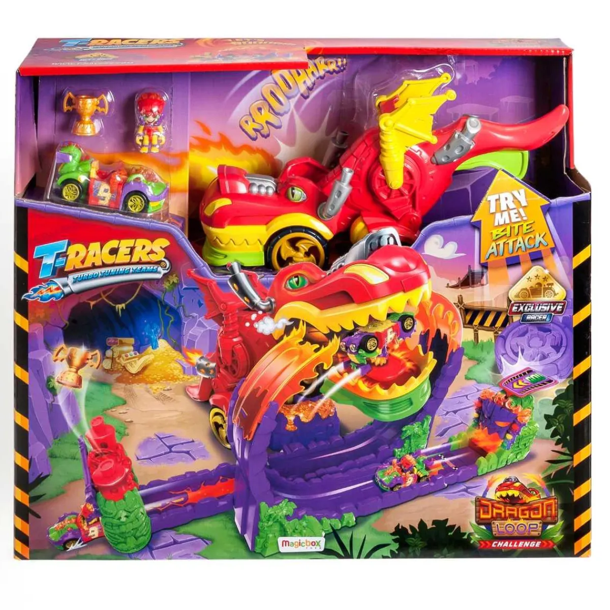 MARTOMAGIC SL-MAGIC BOX INT Vehículos Y Circuitos*T-Racers S - Playset Dragon Loop