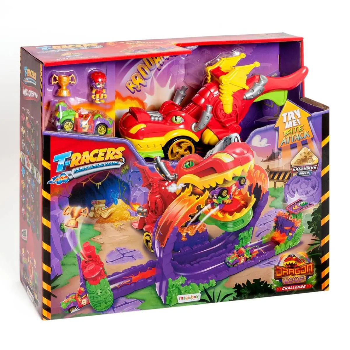 MARTOMAGIC SL-MAGIC BOX INT Vehículos Y Circuitos*T-Racers S - Playset Dragon Loop