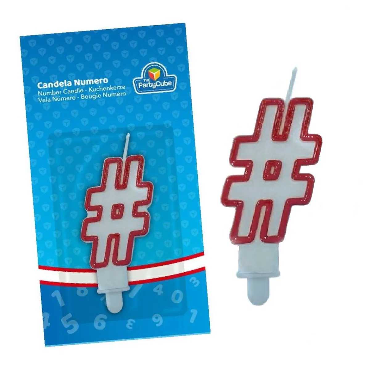 TOYS "R" US Artículos De Fiesta Y Regalos*Vela con Borde Rojo #