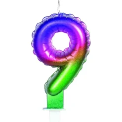 TOYS "R" US Artículos De Fiesta Y Regalos*Vela multicolor número 9