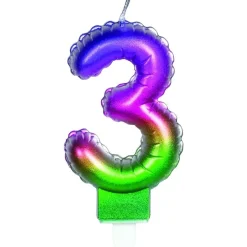 TOYS "R" US Artículos De Fiesta Y Regalos*Vela multicolor número 3