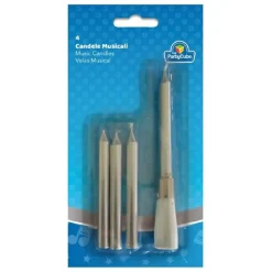 TOYS "R" US Artículos De Fiesta Y Regalos*Vela musical plateada