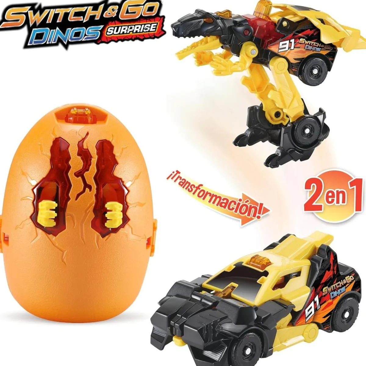 VTECH Coleccionables Y Mini Mundos*- Huevo Dino Switch&Go Transformables (Varios modelos) ㅤ