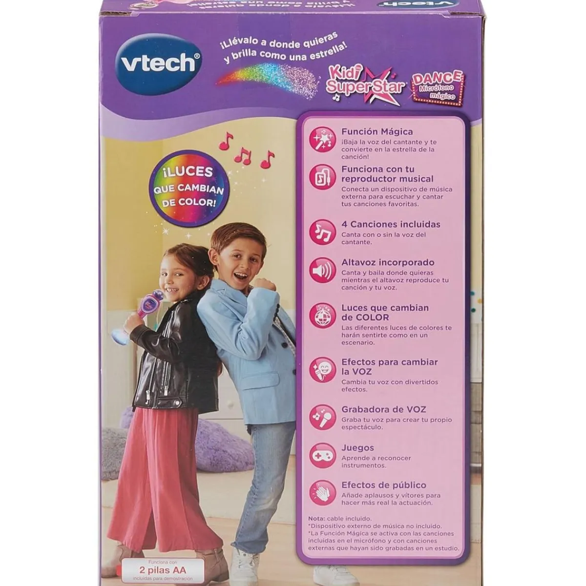 VTECH Juguetes Educativos Y Libros*- Kidi Superstar Dance micrófono portátil