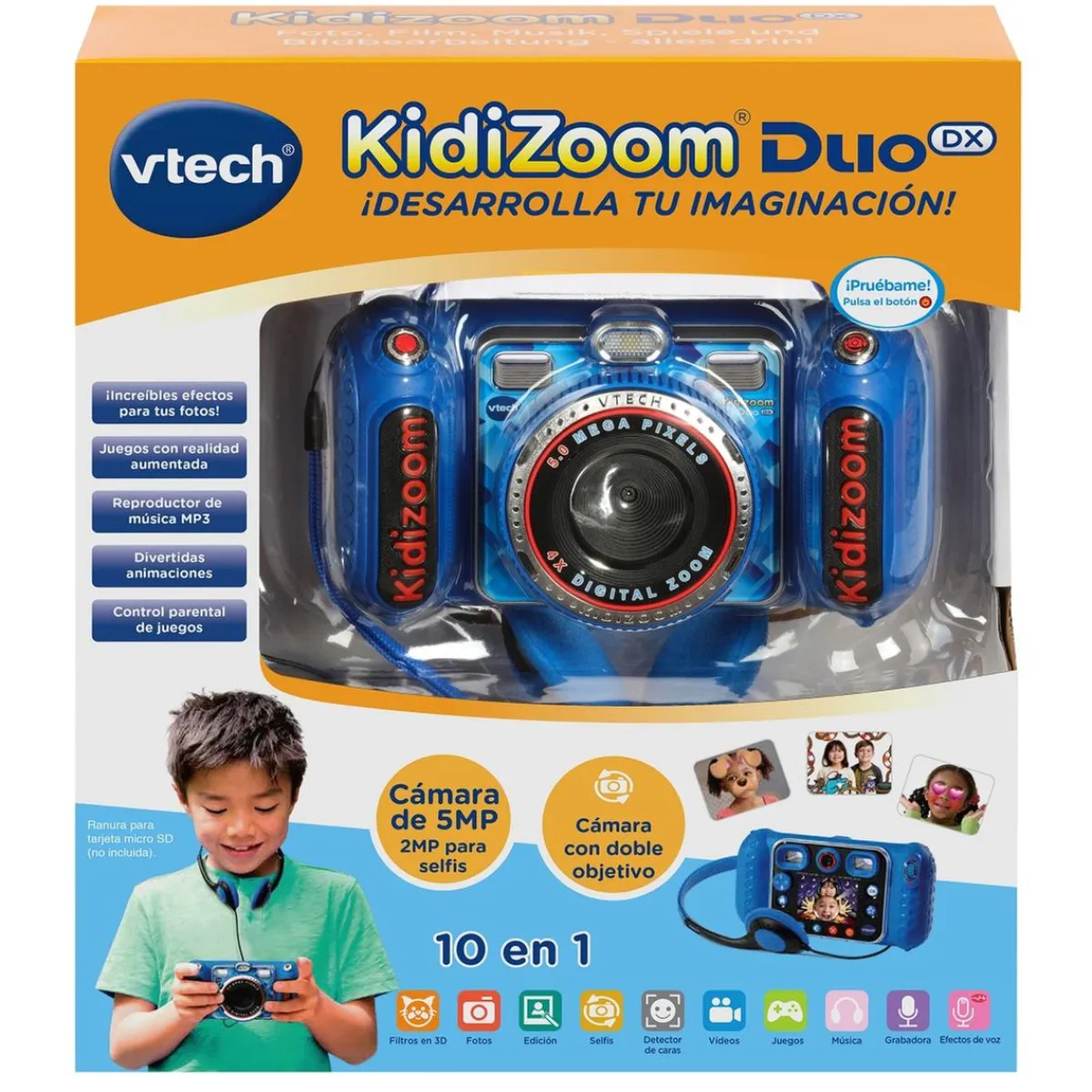 VTECH Juguetes Educativos Y Libros*- Kidizoom Duo DX Cámara de Fotos Azul