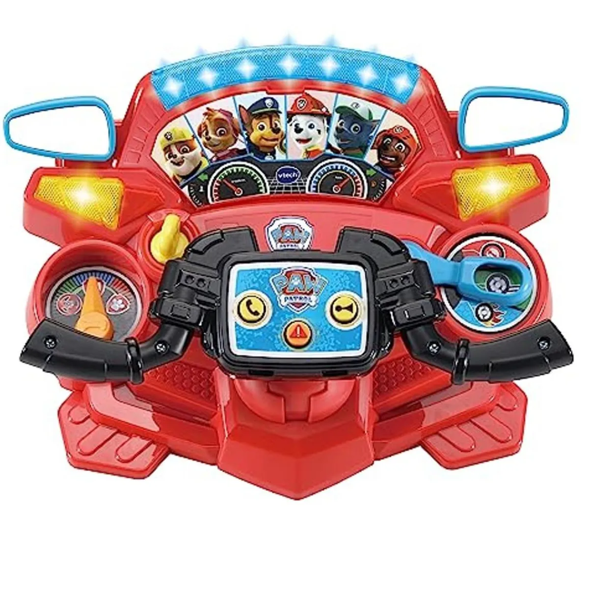 VTECH Coleccionables Y Mini Mundos*- Patrulla Canina - Volante y manillar 2 en 1 para misiones de aventura ㅤ
