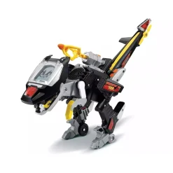 VTECH Coleccionables Y Mini Mundos*- Velocirráptor transformable en vehículo Switch & Go Dinos, color negro ㅤ
