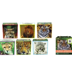 WWF Steam*- Animales felinos - Puzzle 4 bloques