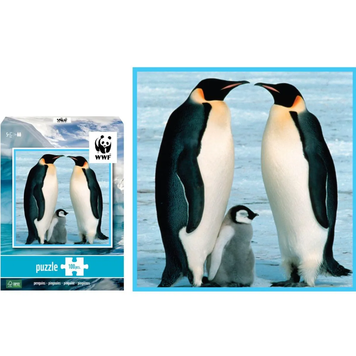 WWF Steam*- Pingüinos - Puzzle 100 piezas